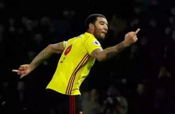 Watford Player Faces Ban Again For Giving The Middle Finger After Scoring Against Chelsea (Photos)